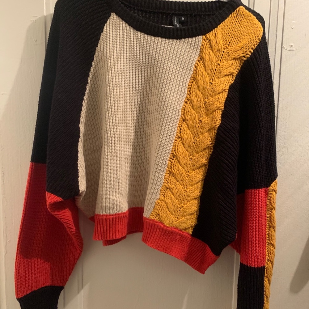 Color block sweater
